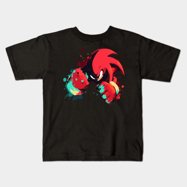 knuckles Kids T-Shirt by skatermoment